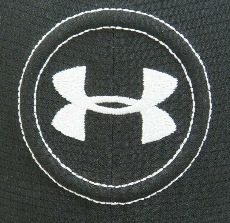 Under Armour Black White Solid Baseball Hat Adult… - image 2