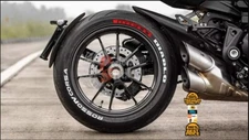 MOTORCYCLE for ROSSO4CORSA Tire Lettering PERMANENT Tyre Decal Sticker 0.75"size
