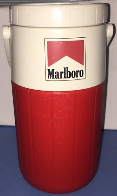 Vintage Marlboro Water Jug Thermos Tobacco Collector Coleman