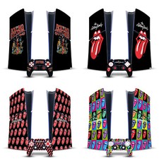 THE ROLLING STONES ART VINYL SKIN FOR PS5 SLIM DIGITAL CONSOLE  CONTROLLER