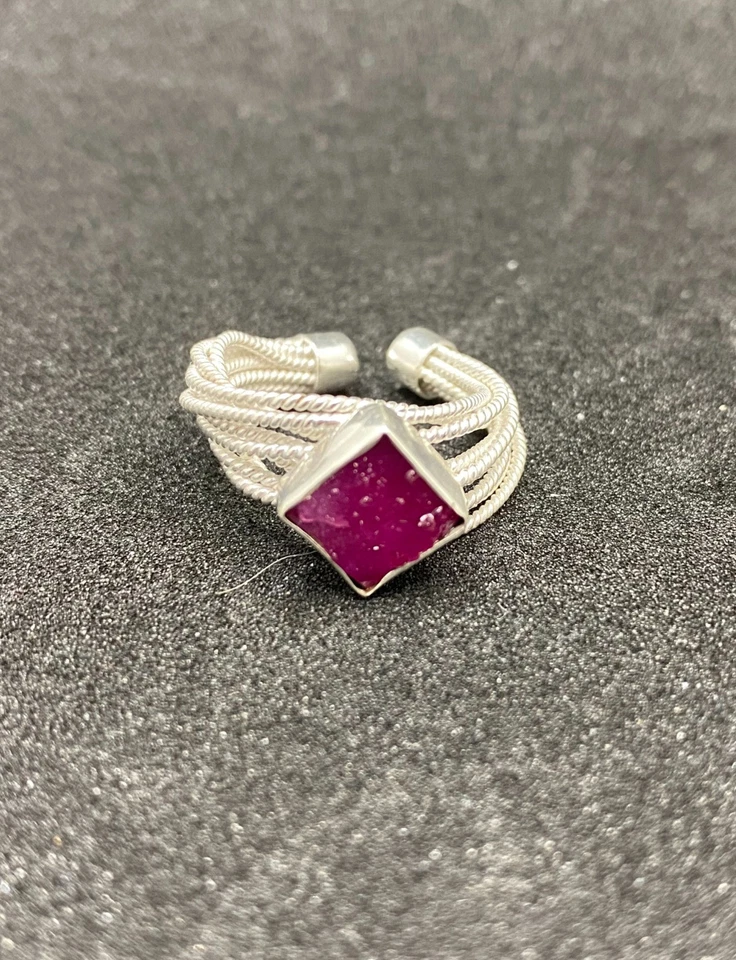 Moda Positano Gioielli - Collezione Zaffiro - Anello Ag 925 eRubino - Immagine 3 di 4