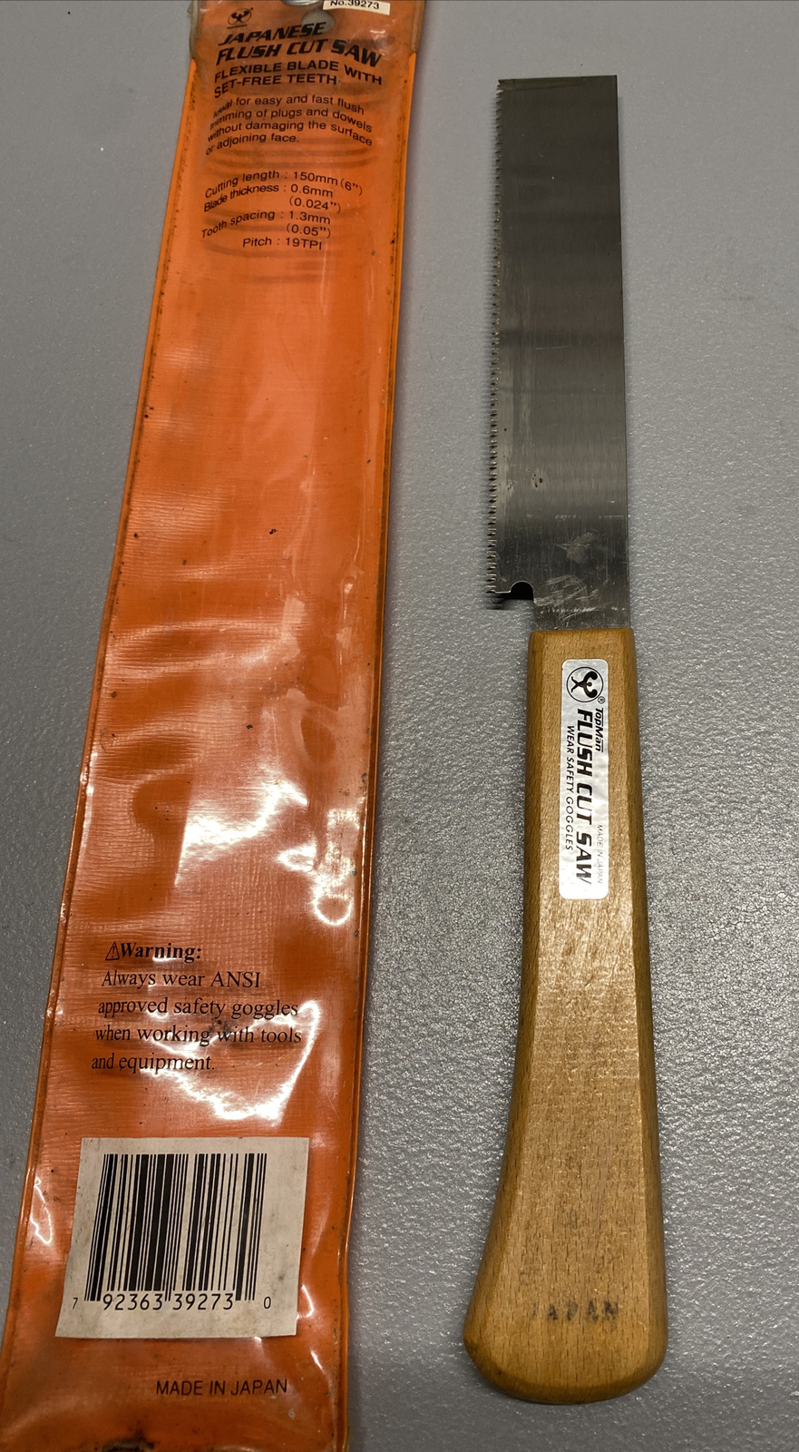Topman Japanese Flush Cutting Saw 150mm 