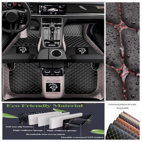 For Dodge All Series Car Floor Mats Luxury Custom Auto Liner Carpets Waterproof - Imagen 27 de 42