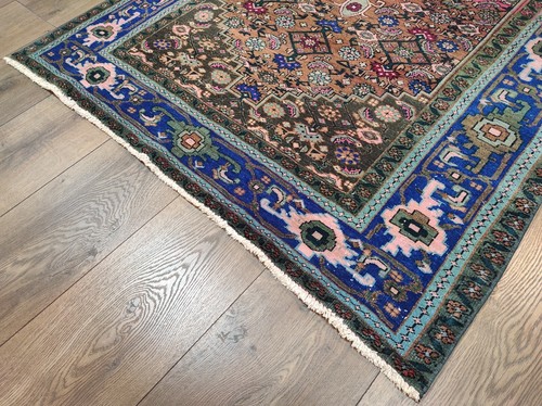 Pink Persian Rug, Antique Rug, Oriental Rug, Living Room Rug, 4.2 x 8 ft - Picture 8 of 10