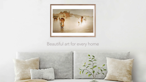 Art print Klimt Garden Path with Chickens poster gallery wall art vintage decor - Video 1 of 1