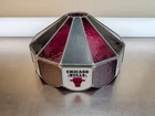 RARE Vintage‎ Chicago Bulls Tiffany Style Lamp Shade Stained Glass Swag Decor
