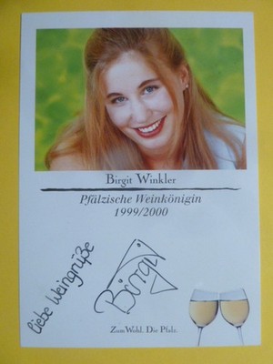 -ke- Birgit Winkler (Pfälzische Weinkönigin 1999/2000)