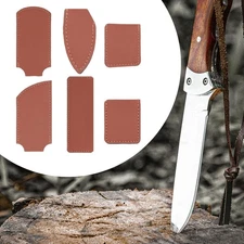 6Pcs PU Leather Knife Sheaths Sleeves Practical Elegant Lightweight Portable DIY
