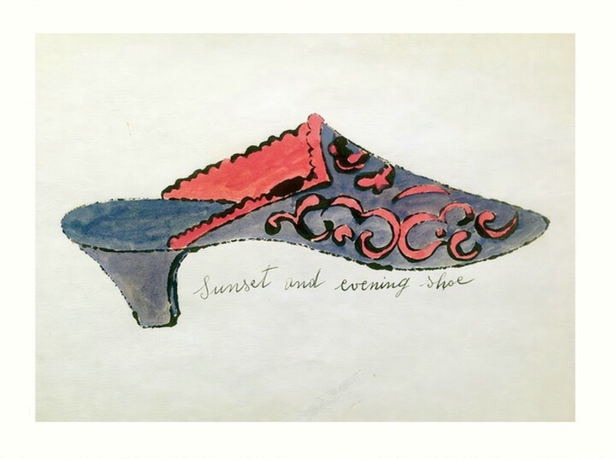 Estampado de zapatos Andy Warhol atardecer y noche