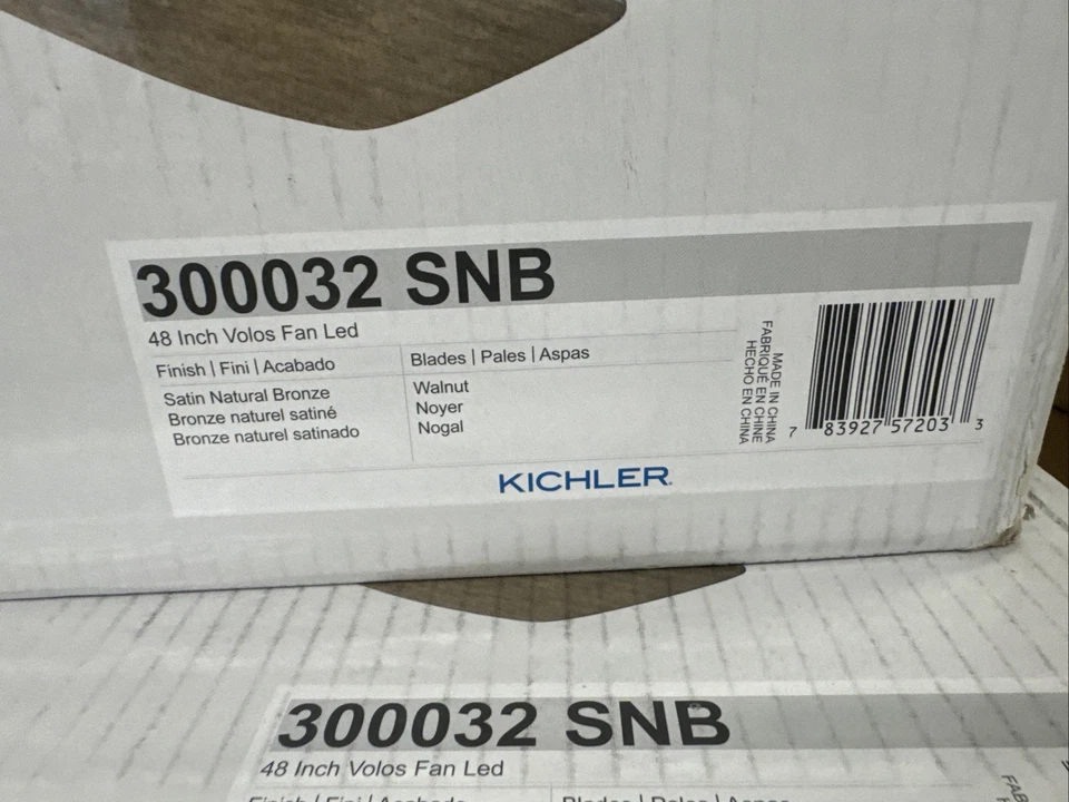 Kichler Volos 48in Ceiling Fan - Satin Natural Bronze (300032SNB) - Image 4 of 4