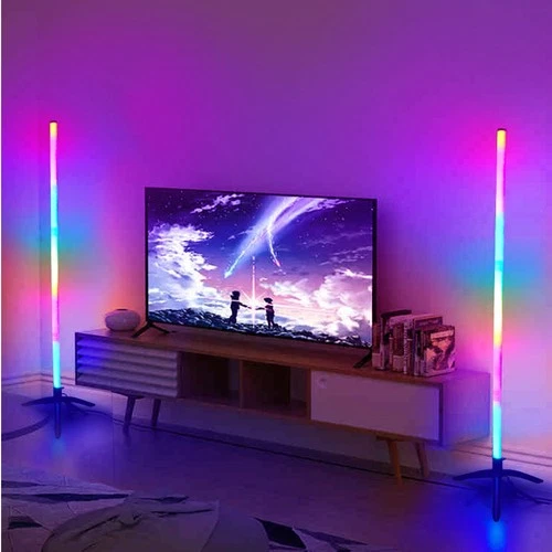 2X Corner Floor Lamp RGB LED Minimalist Mood Light Living Room Bedroom w/Remote