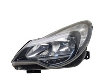 VAUXHALL CORSA D Headlight Lamp Near Side Left Halogen Black 2014 RHD
