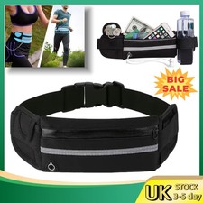 Zipped Running Belt Sports Jogging Phone Keys Mobile Money Bum Bag Waist Travel