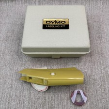 Vintage Dymo 1760 Label Maker Labeling Kit Tape With Case