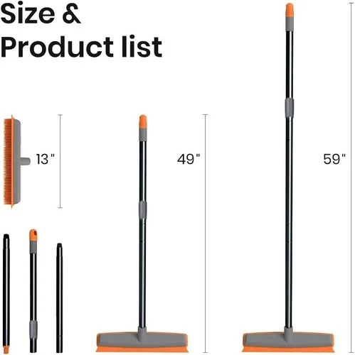TreeLen Rubber Broom Carpet Rake - Thumbnail 5