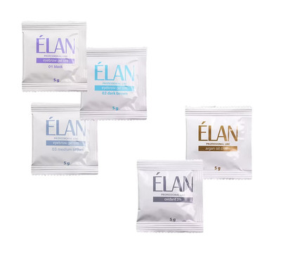 Elan Brow Tint Augenbrauengel Farbe Elan Hybrid - schwarz, braun, mittelbraun UK-Bestand