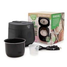 GreenLife 4 Cup Rice and Grains Cooker Black