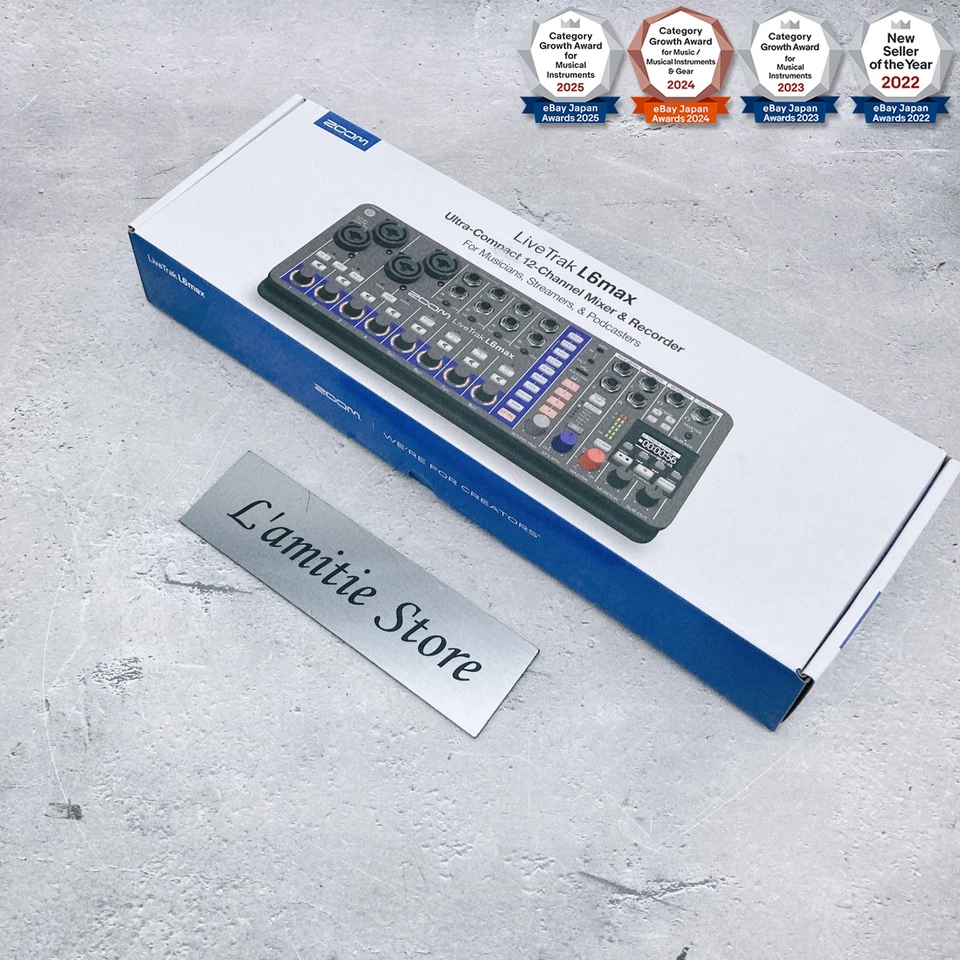 Zoom LiveTrak L6max 12-Channel Digital Mixer Recorder Streaming L6 Japan New - Image 1 of 4