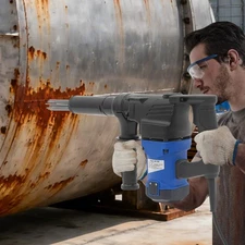 110V Corded Electric Needle Scaler Needle Derusting Gun Marine Rust Removal Tool