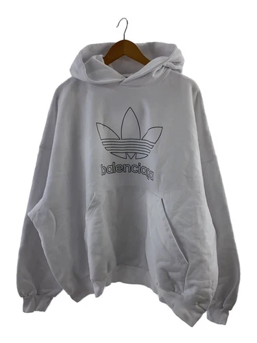 Felpa con cappuccio BALENCIAGA × ADIDAS BIANCA 2 usata
