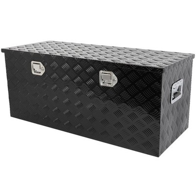 44''x 18''x18'' Aluminum Tool Box Truck Bed Trailer RV Toolbox W/2x Lift Air Rod