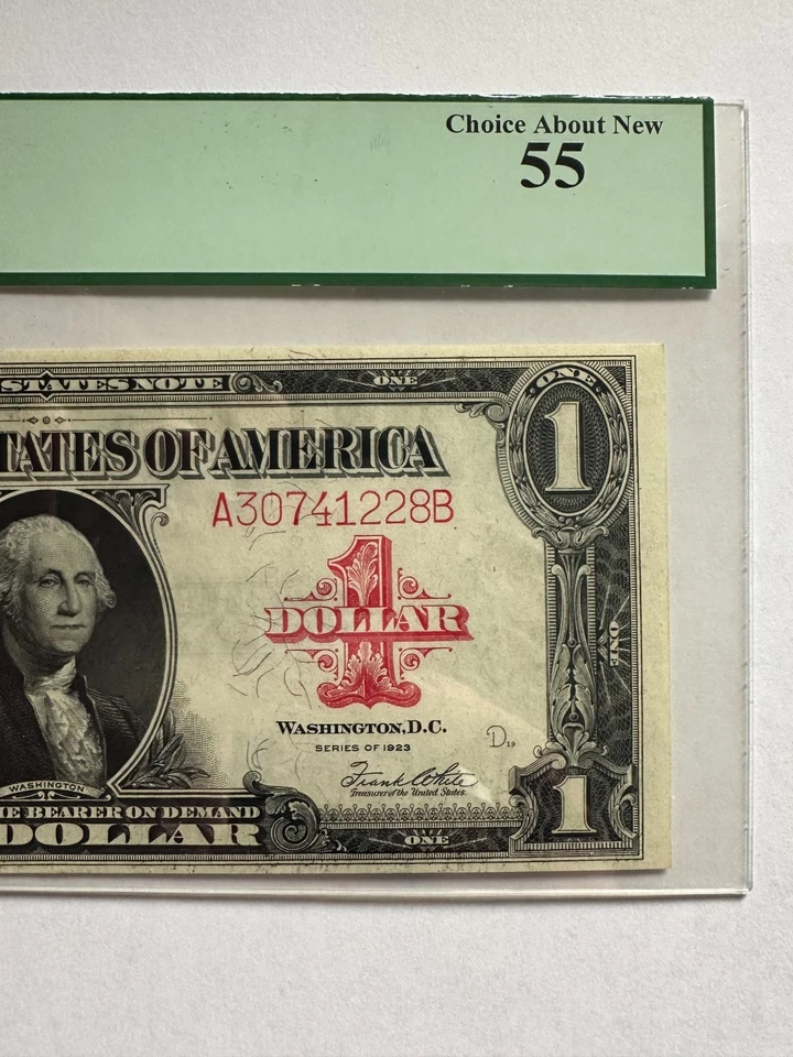 1923 $1 Red Seal, Speelman / White - FR.40 PCGS 55 - Image 4 of 4