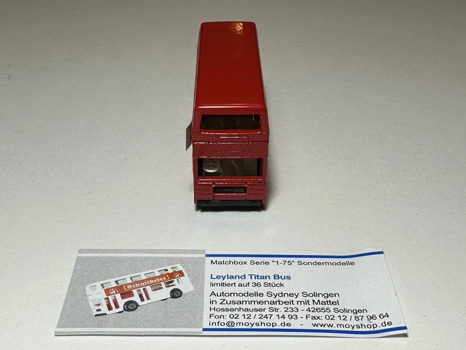 Matchbox Special Limited Edition, MB 17 Leyland Titan Bus „1 of 36“  - Bild 3 von 4