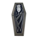 Embossed Enamel Lapel Pin Badge - Edward Gorey Dracula 1.75" NEW Coffin Vampire