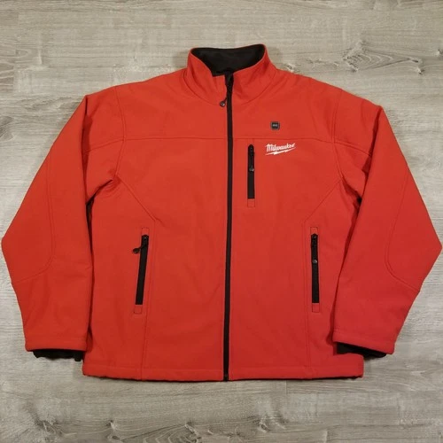 NWOT Milwaukee M12 Heated Toughshell Jacket Red Mens Size Large No Battery - product listing photo
