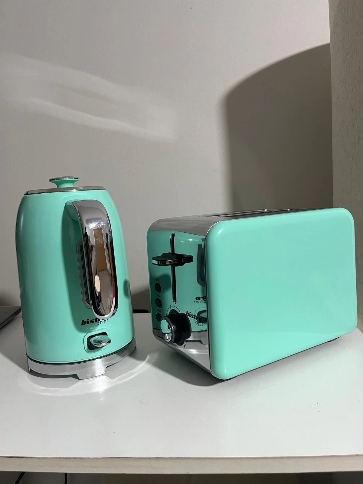Bistro Chef Kettle and Toaster Set-Gift Set-1.7L Boil Dry - Colours Available