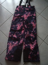 Beau pantalon de ski enfant bleu marine et rose du 8 / 10 ans 134 / 140 cm neuf