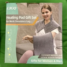 Large Electric Heating Pad For Back, Shoulders, Neck Warmer Leg Hand 2 Heat Pads