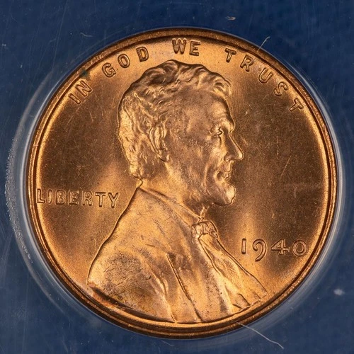 Certified 1940 Lincoln Cent ANACS MS67 Wheat Penny 1c