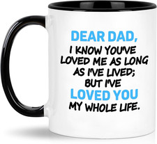 Fathers Day Coffee Mug Dad Gifts from Daughter Son Kids: Christmas Birthday Gift