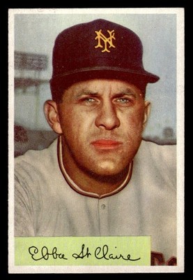 1954 Bowman Baseball #128 Ebba St. Claire NM/MT *k1