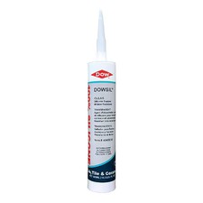 Dowsil 4045039 Silicone Sealant, 10 Oz, Cartridge, White, Silicone Base,