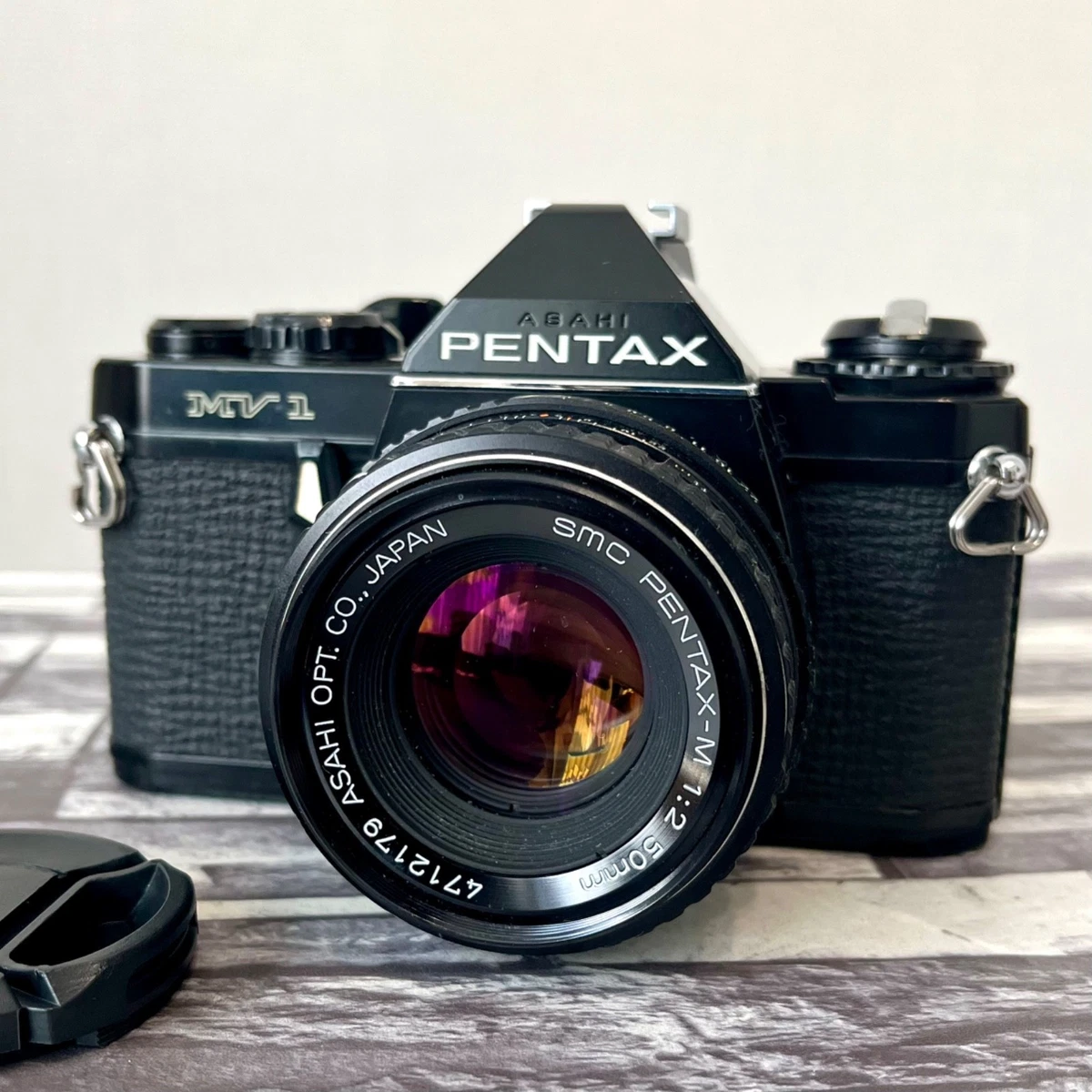 Pentax MV-1 35mm SLR フィルムカメラSMC 50mm F2 Asahi Pentax MV 1 35mm SLR Film Camera SMC Pentax-M 1:2/50 | eBay