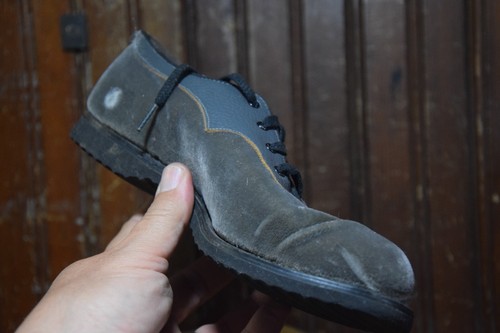 HOOD TIRES CHILD LIFE LEATHER SUEDE CHILDREN'S SHOES BOX VINTAGE 1920s FOOTWEAR - Picture 9 of 24