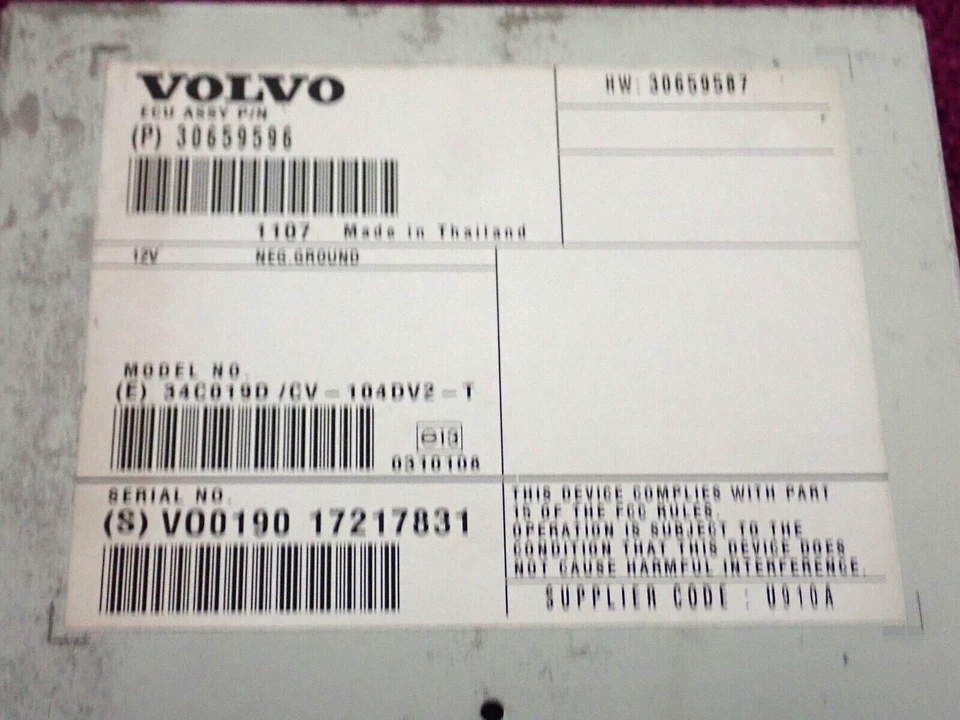 🔹Centralina Amplificatore Audio Volvo V70 III 135 👍OFFERTA TOP⭐⭐⭐⭐ 30659596 - Immagine 2 di 4