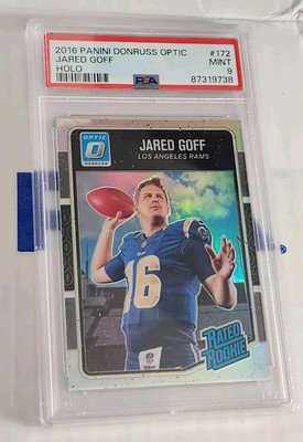 Jared Goff 2016 Panini Optic RC Holo Rated Rookie #172 PSA 9