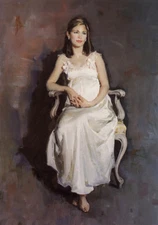 Custom portrait from your photo .oil painting on canvas to ordar 24x36 inches.
