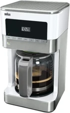 Braun 12 Cup Programmable Coffee Maker BrewSense Drip Coffee Machine Stainless