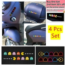 4 Sheets Pac-man Game Decal Stickers Vinyl Auto Car Motorcycle Truck SUV Window