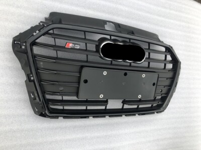 S3 Stil Mattschwarz Grill Kühlergrill Front Grill Mit ACC Für Audi A3 S3 2017-20