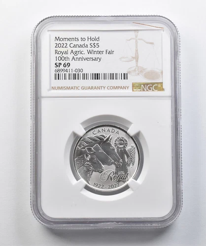 2022 Canada $5 Silver Royal Agricultural Winter Fair 100th Anniv. SP69 NGC *4410