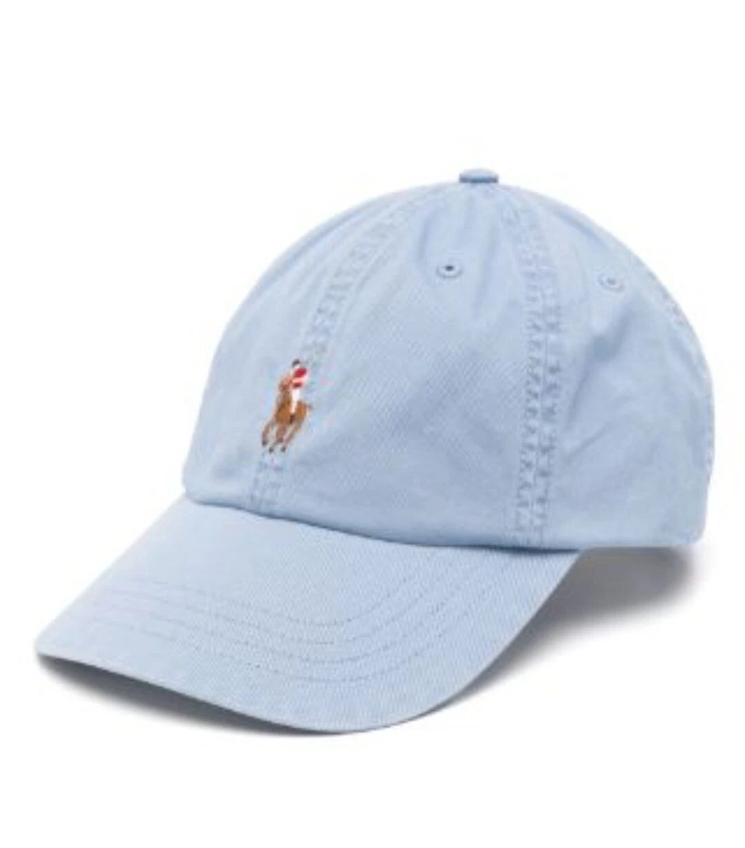 Polo Ralph Lauren Classic Mens Hat Cap Cotton Blue Small Pony MSRP $59.50