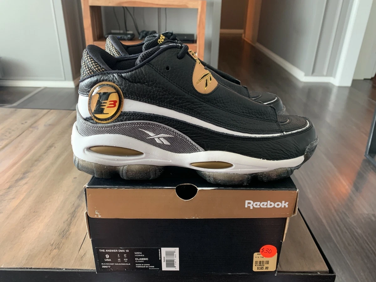 varsel fyrretræ fordampning Reebok The Answer DMX 10 Black New in Box DS Size 9 Allen Iverson | eBay