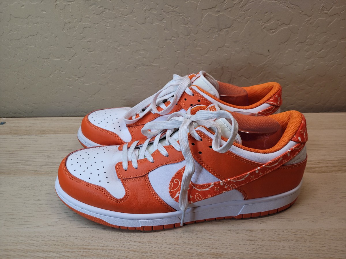 関税込 NIKE WMNS DUNK LOW ESS PAISLEY ORANGE & BARLEY Nike Womens Dunk Low Essential Paisley Pack Orange DH4401