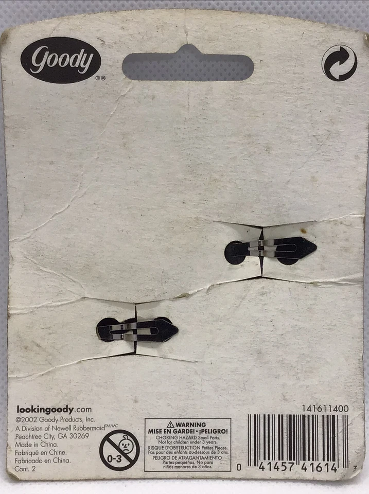 Corredor Goody Spectator Negro Blanco Flor Cuero Como Clip a Presión Nuevo de Lote Antiguo Nuevo Foto 4 de 4
