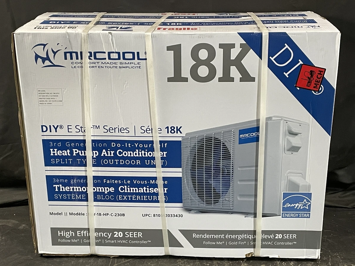 Mr Cool DIY-18-HP-C-230B25 Mini Split 18K Air Conditioning Outdoor Unit  Only New | eBay